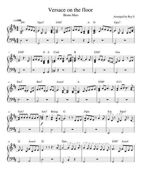 versace on the floor piano sheet music free pdf|versace on the floor piano lyrics.